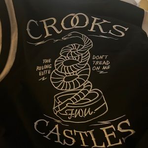 CROOKS & CASTLES - MENS TREAD ON ME JACKET
 varsity jacket 2xl